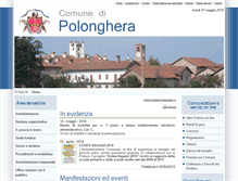 Tablet Screenshot of comune.polonghera.cn.it